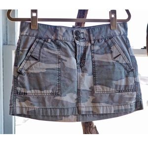 Lucky Brand Faded Camo Mini Skirt